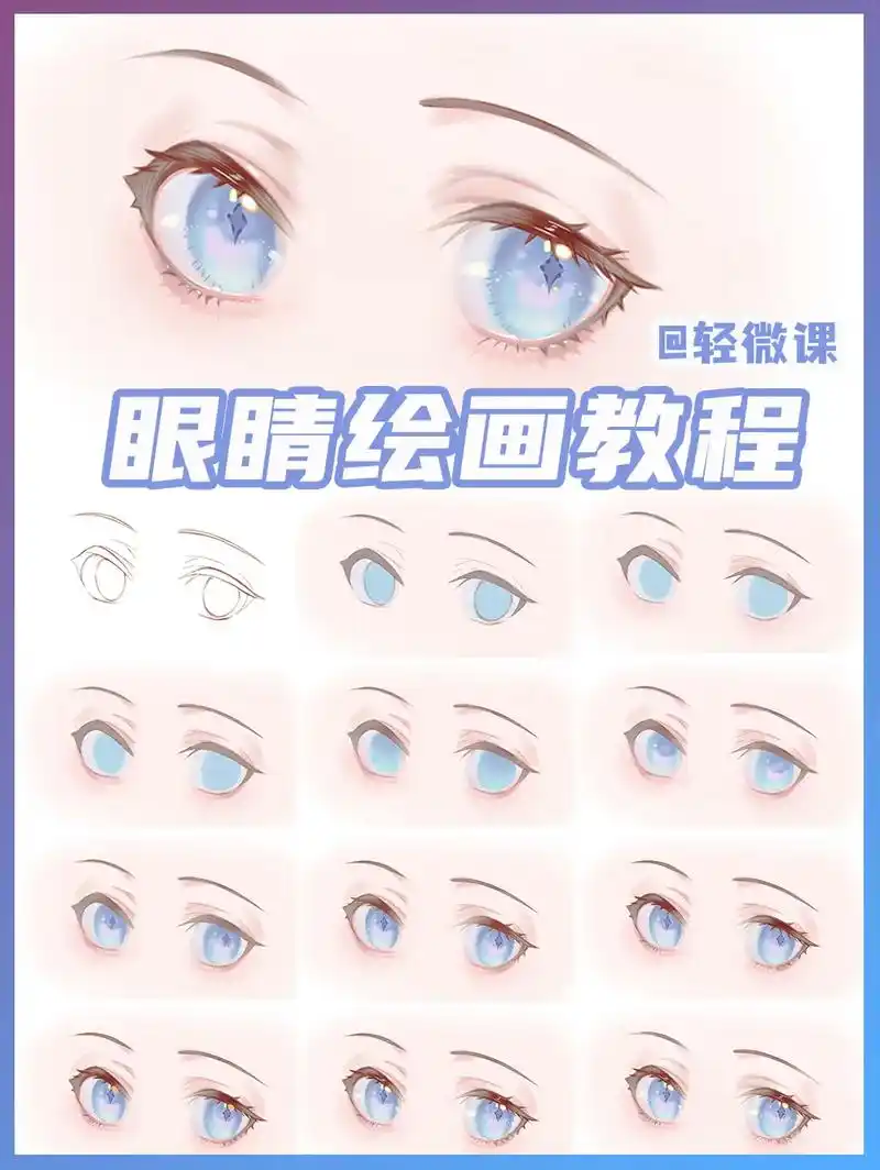 可爱的二次元眼睛绘画教程来啦!#充能计划 #画画 #学画画 - 抖音