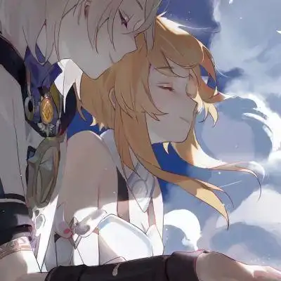 原神情头阿贝多和荧_情侣头像_我要个性网