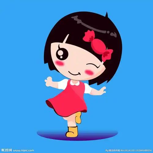 卡通女孩店招标志糖果女孩图片