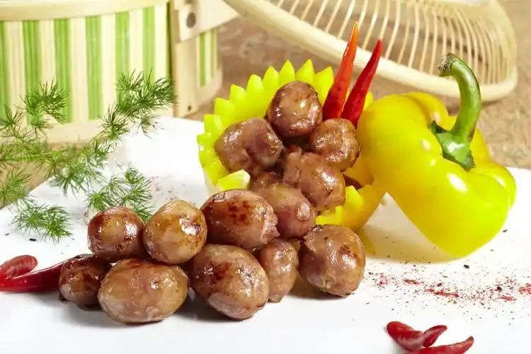 【新品上市】台式香肠亲亲肠波波小肉肠圆形一口肠烧烤食材原味黑椒味