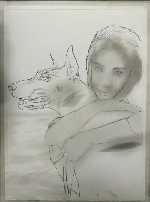 angelababy#|#杨颖#  我靠我以为是原图!居然是素描画出来的的,好牛