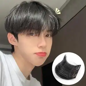 男士假发片垫发根蓬松头顶一片式补发假发贴片无痕隐形真发垫发片
