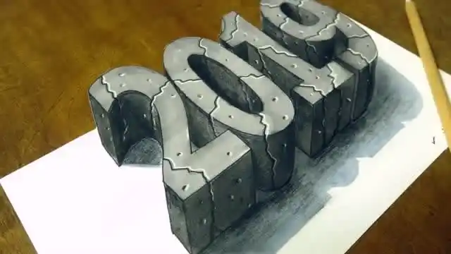 这组3d数字真是绘制的很有立体感!跟着大佬学习也许你也能画出来