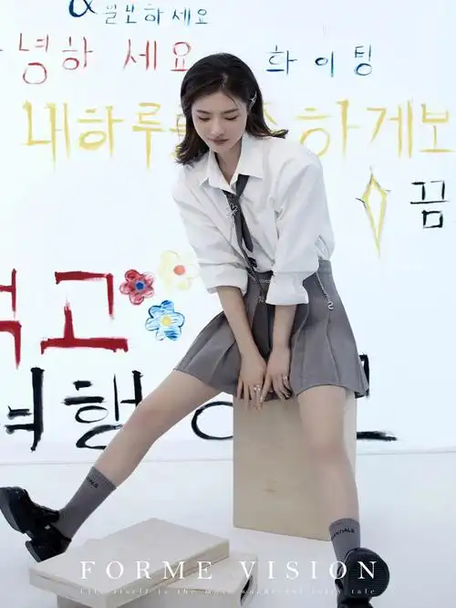 鬼马韩范制服女生居然这么酷杭州写真