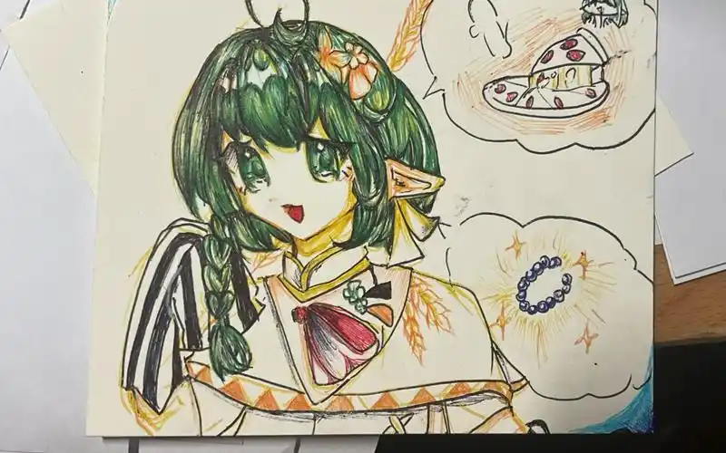 这是一个13岁初中生画画的一年半进步史