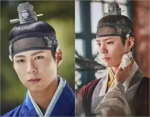 绑发髻的古装造型也很合适的男艺人