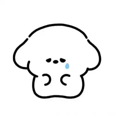 巨可爱简笔画手绘头像情侣闺蜜小清新简约头像线条男女适用