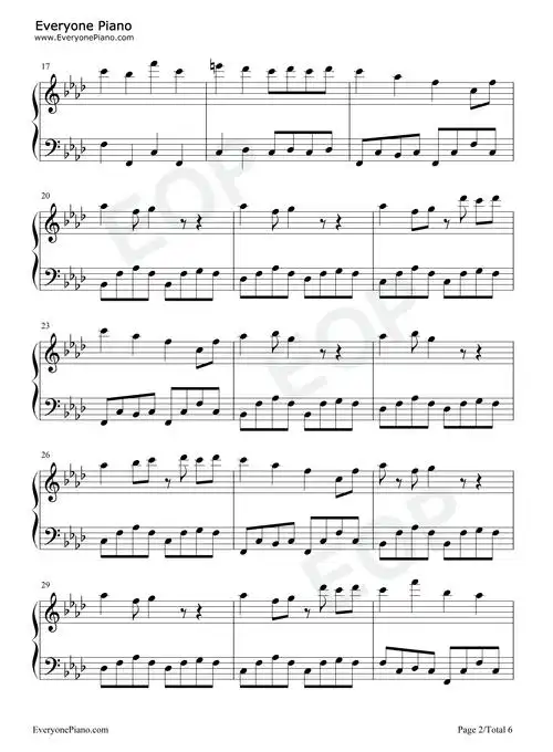 spider dance-undertale-传说之下五线谱预览2