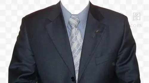 高清男士正装照片寸照素材18png