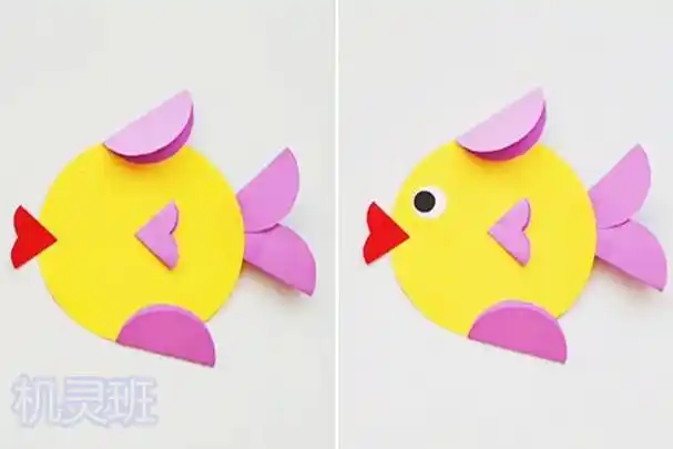 几何图形拼贴画怎么用圆形制作动物拼贴画步骤图解