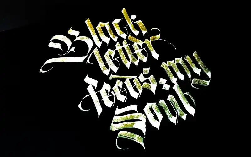 【哥特体】那些闪闪发光的ins风手写英文(black letter feeds my soul