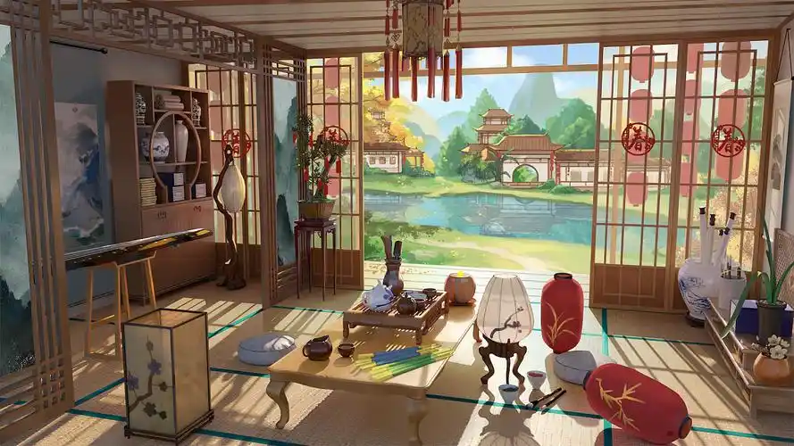 春节-古风室内|插画|商业插画|鲁c鲁c - 原创作品 - 站酷 (zcool)