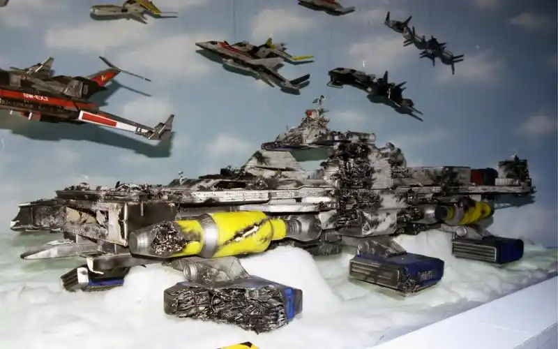 盖亚奥特曼空中基地场景花絮(照片)