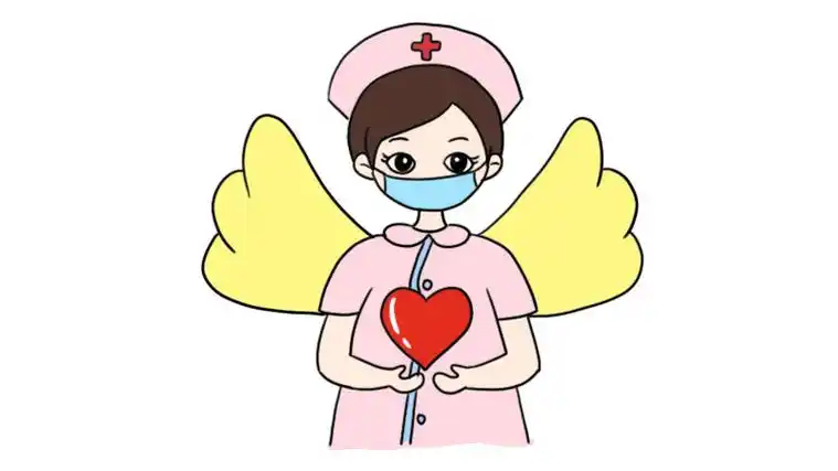 戴口罩的白衣天使简笔画画法