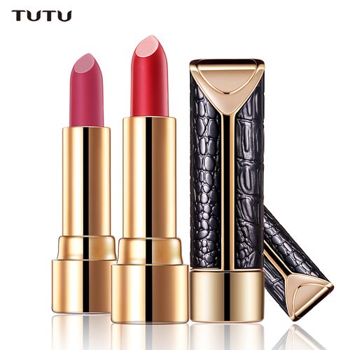 tutu口红凸凸小羊皮哑光绒情丝绒唇膏持久保湿丝绒姨妈色豆沙色