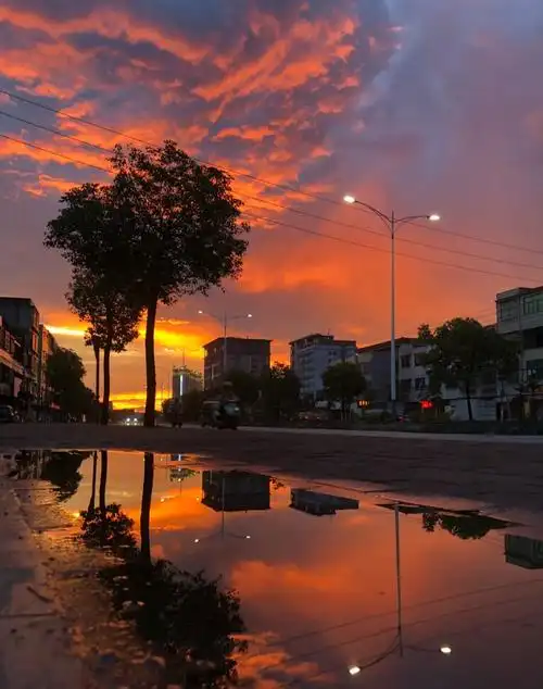 傍晚的黄昏是最优美的