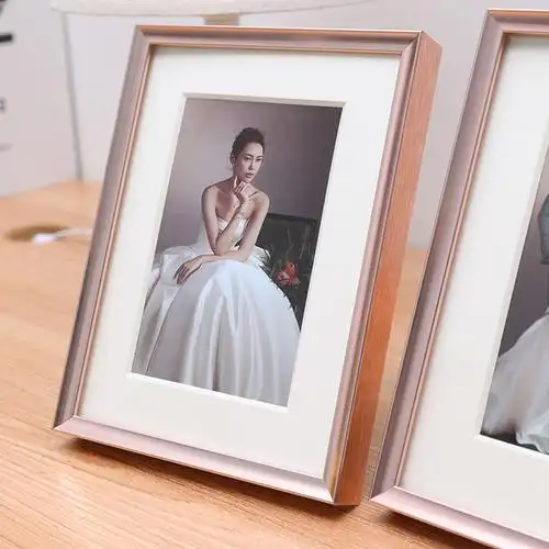 洗照片加铝合金相框摆台婚纱照ins三连框相片框6寸相册挂墙做