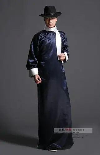 五四青年装民国学生装男士长衫长袍相声服定制演出服装特价