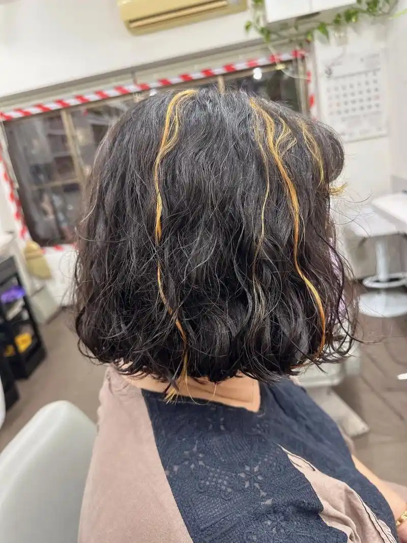 法式羊毛卷77挑染99适合自己就是最好的99 细软发质烫发99