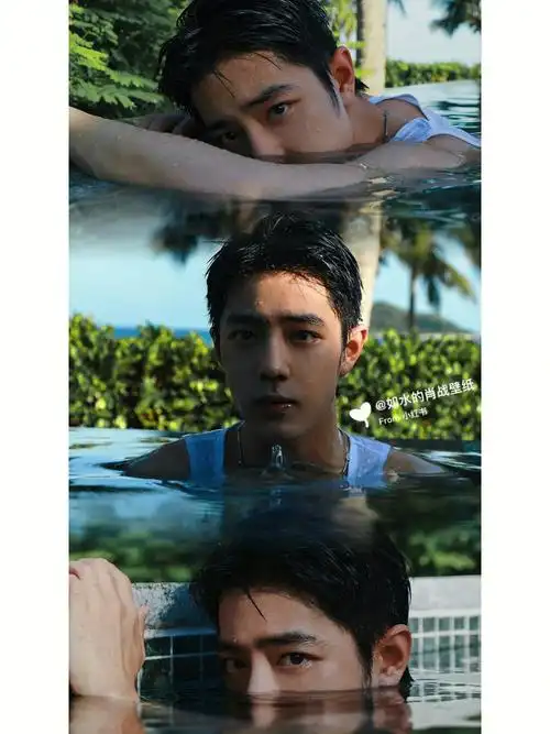 肖战最新的三宫格壁纸