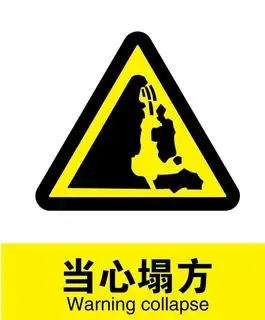 当心塌方图片