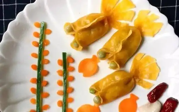 那是你忽略了"颜值"!高颜值的金鱼饺子diy!