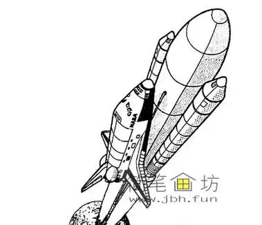 火箭, 太空船航天火箭简笔画48张(第8张)神舟九号下月或赴酒泉两飞天