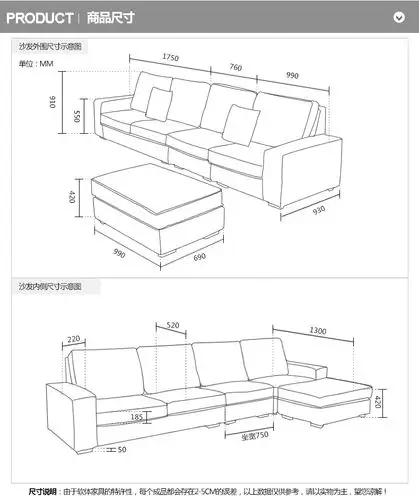 左右布艺沙发现代客厅一字型四人位可拆冼布沙发大户型沙发3506