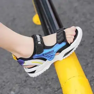 小脚丫男童凉鞋2022新款夏季中童大童沙滩鞋男孩防滑鞋子儿童凉鞋