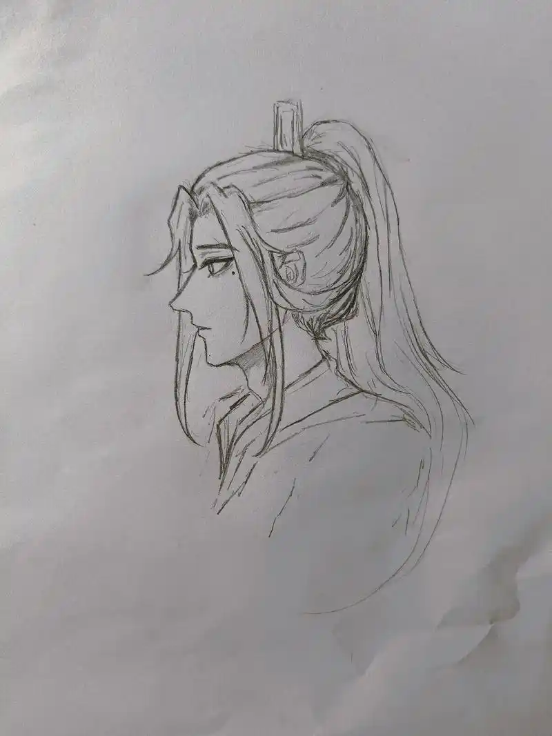 "你说过你爱我"#绘画#古风#摸鱼日常  - 抖音