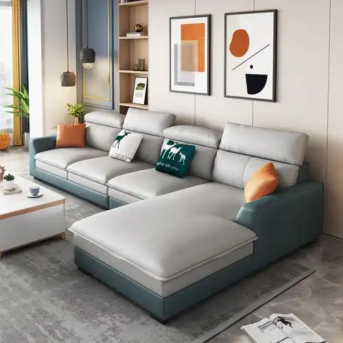 2021新款科技布沙发现代简约小户型客厅三人北欧防水布艺沙发组合