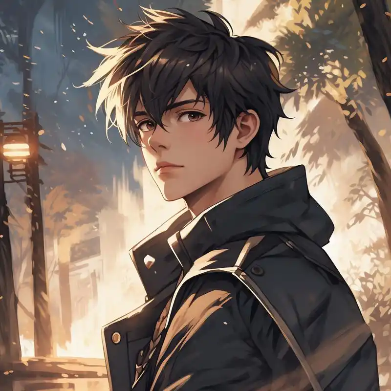 二次元高冷男神侧脸头像 90