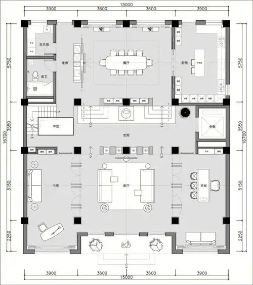 866566066独栋别墅平面分享
