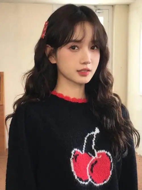 修容刘海77显发量的蛋蛋卷蓬松卷发发型