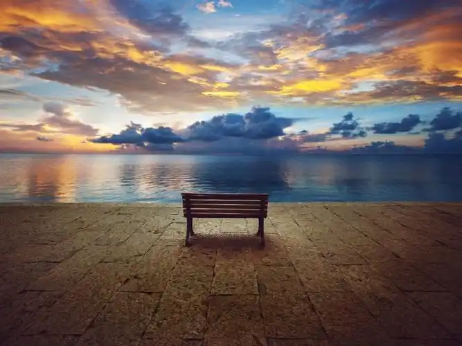 绝色秋季美景之风景景区摄影图