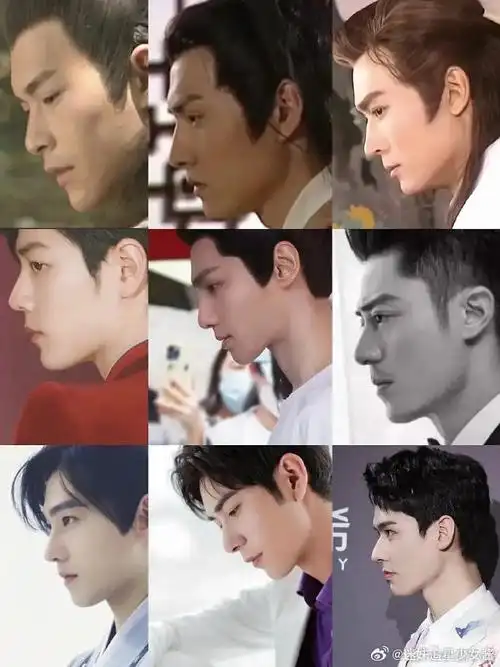 男明星的侧颜图##男明星的侧脸照