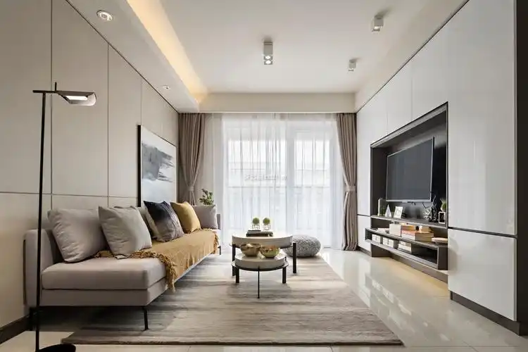 上海世家花园现代风格120平米装修效果图案例