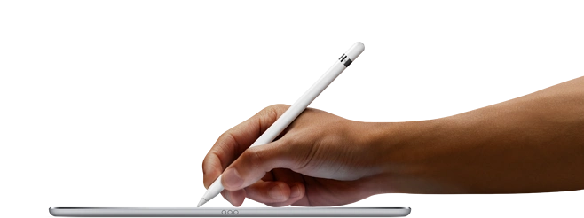 ipad pro - apple pencil : apple pencil 可用于 9.7 英寸和 12.