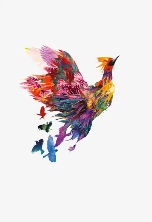 百鸟朝凤免抠素材png