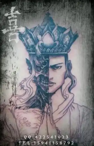 半神半魔简笔画