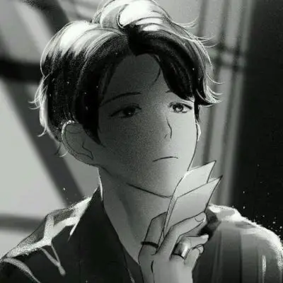 黑白酷炫动漫男头,喜欢冷酷风格的朋友可以用用了-动漫头像