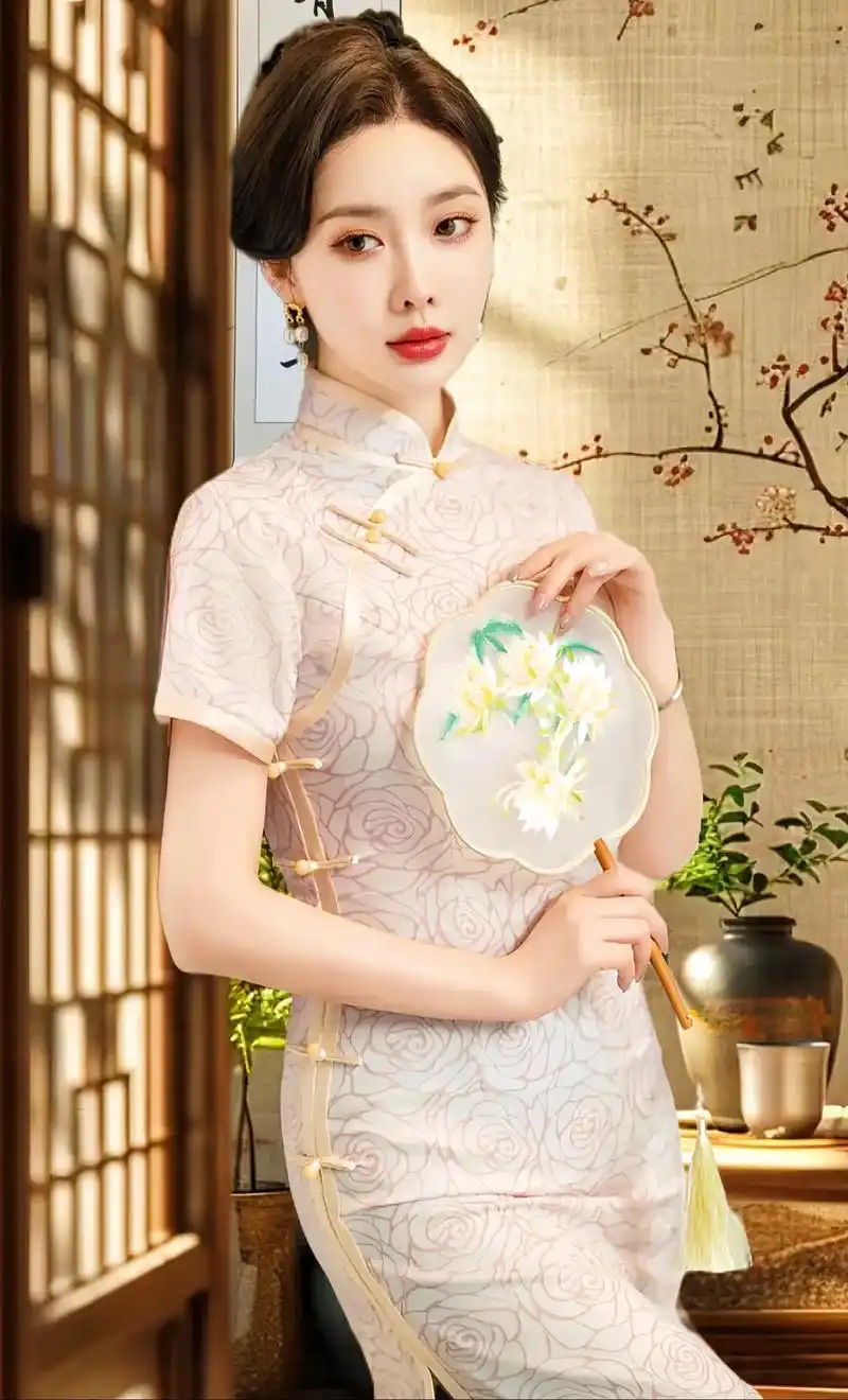 喜妈妈送考中国风时尚显瘦气质婚宴礼服旗袍