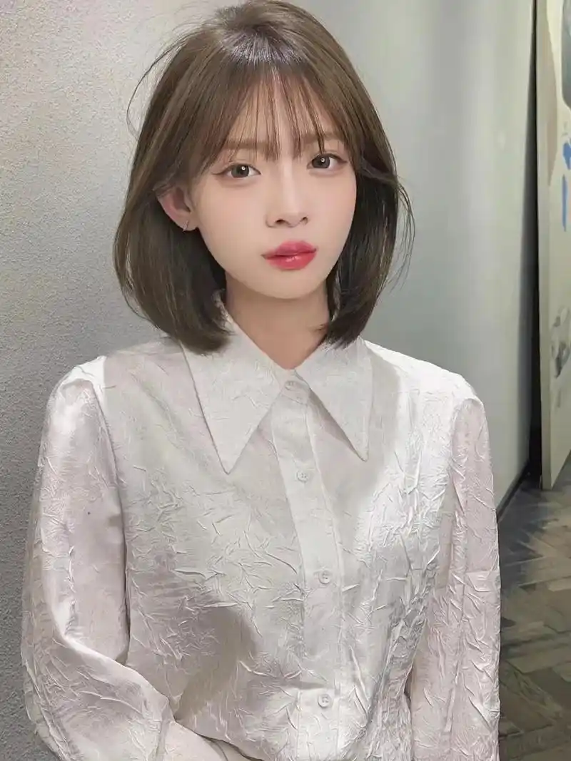 配法式刘海减龄百搭,这款发色黄皮能驾 - 抖音