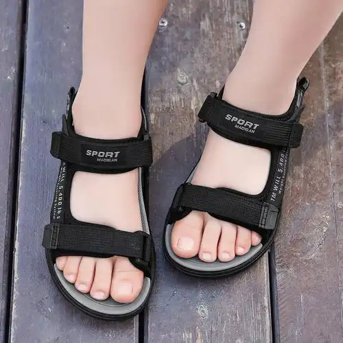 回力warrior男童鞋子中大童夏季户外运动儿童凉鞋男孩宝宝软底沙滩鞋