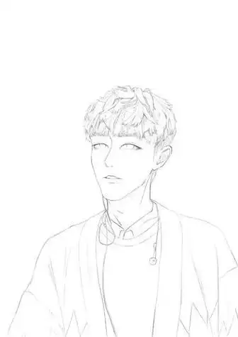 肖战的卡通简笔画素描