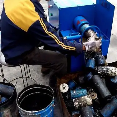 机油滤芯分解机 多功能滤芯切割设备 废旧机油滤芯拆解机