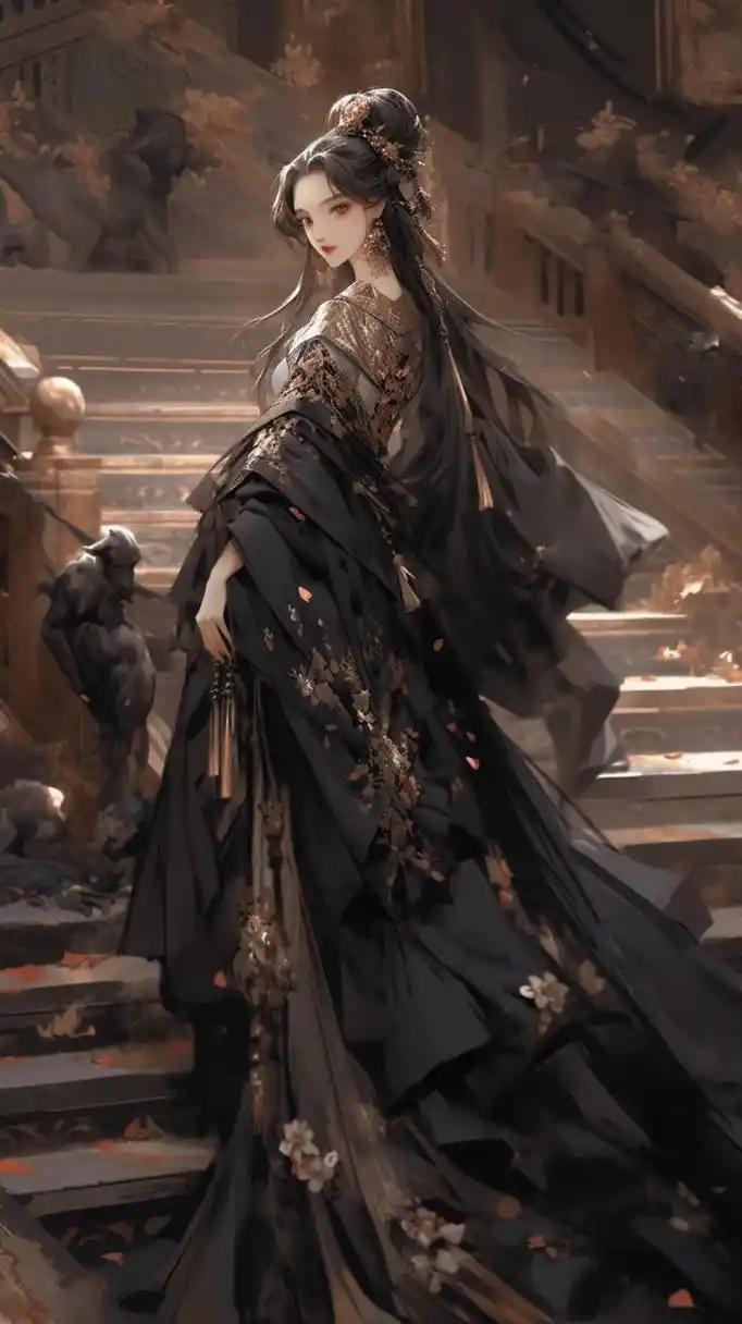 古风美人-黑色系