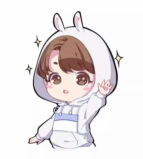 动漫头像你的男孩鹿晗萌态