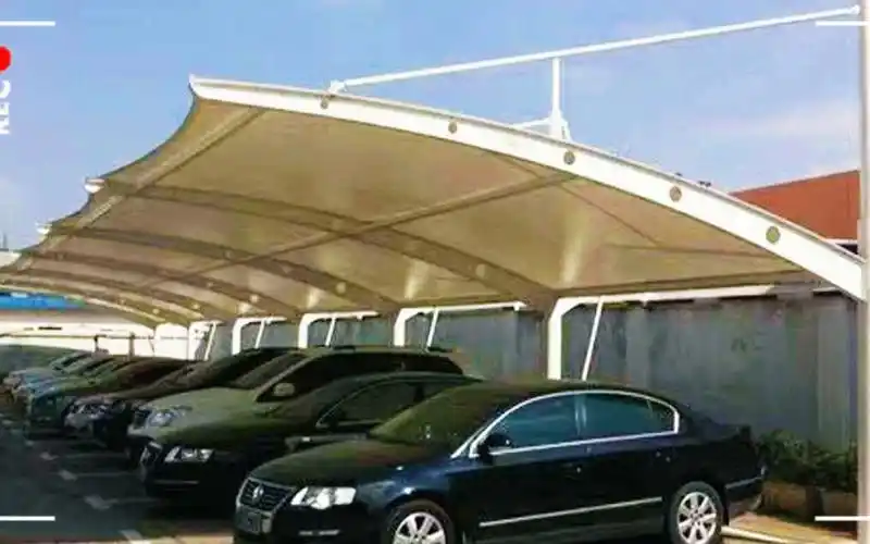 铜仁碧江-景观膜结构-七字形车棚-小区遮阳棚-st05#膜结构 #遮阳棚