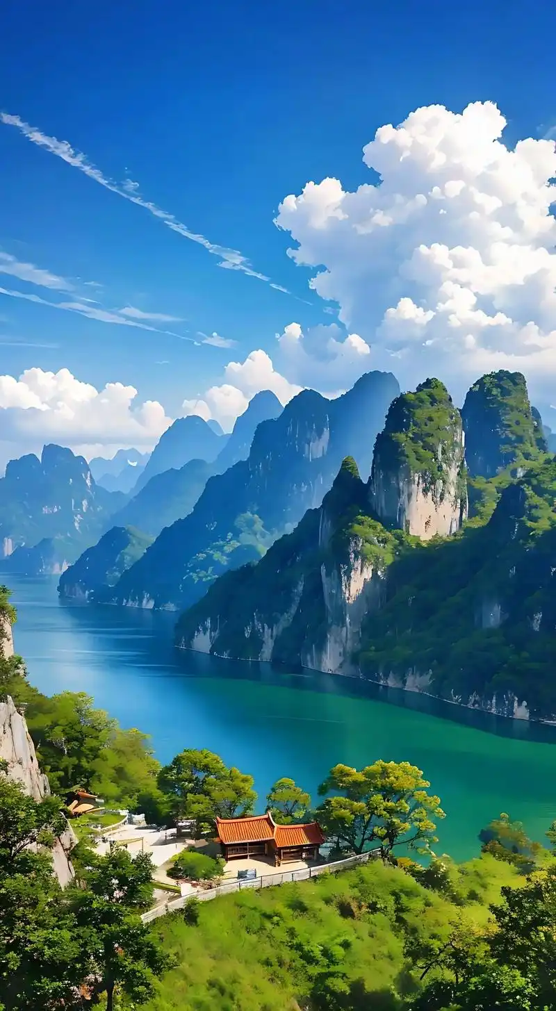 美丽梦幻的桂林山水,云雾缭绕的仙境,#大山深处自然美山清水秀 - 抖音